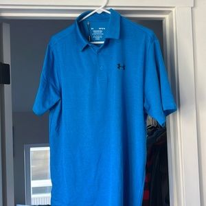 Blue Under Armour Playoff Polo Size Large